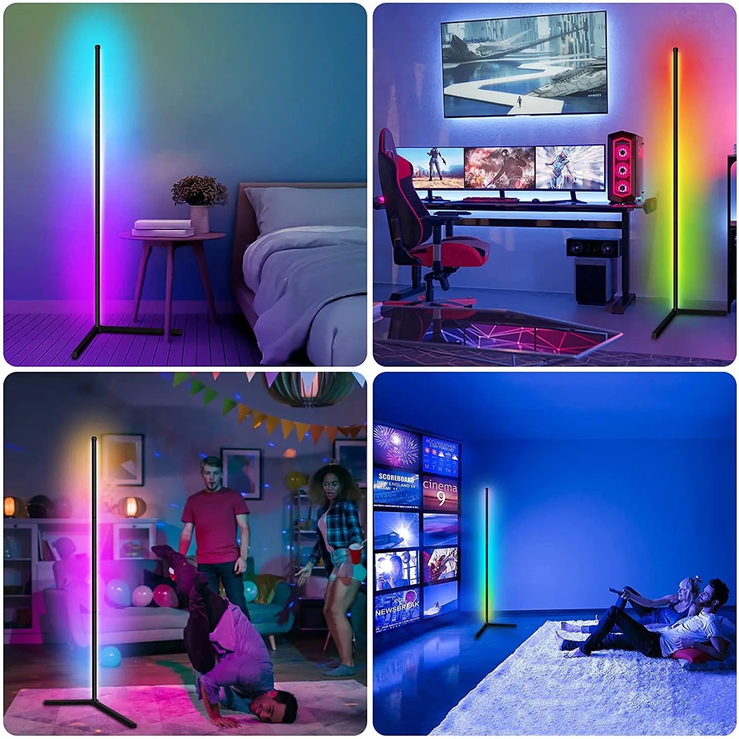 Dimmable RGB Corner Lamp